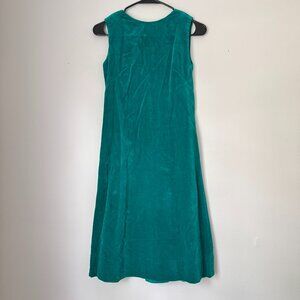Vintage Handmade Teal Velour Dress